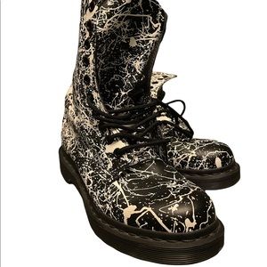 Dr. Martens Paint Splatter Boots - Like New!
